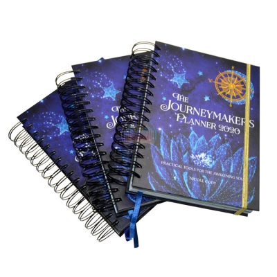 Spiral binding book, wire binding notebook custom books,offset printing in China 