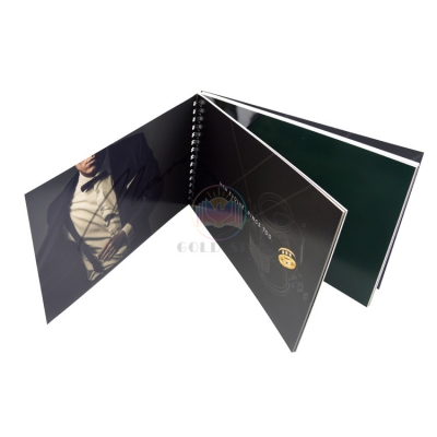 Wholesale coated paper cover double A4 A5 wire-O ring spiral binding exercise notebook with custom logo printing 