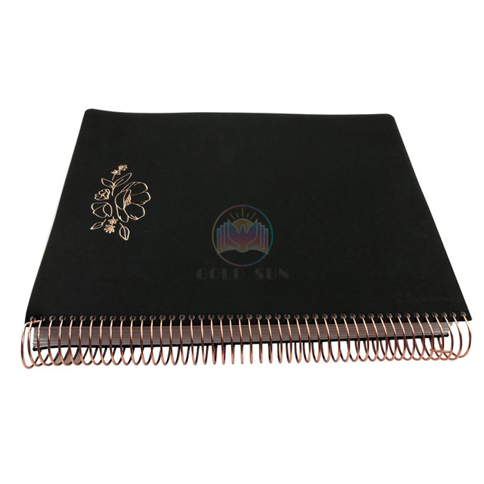 New arrive spiral binding hardcover book printing/leather bound book