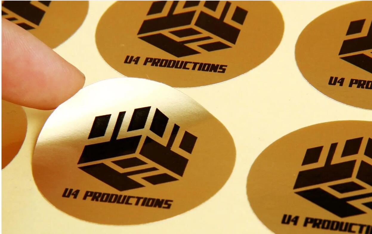 Custom Logo Label Waterproof Shiny Sticker Sheet Self Adhesive Vinyl ...