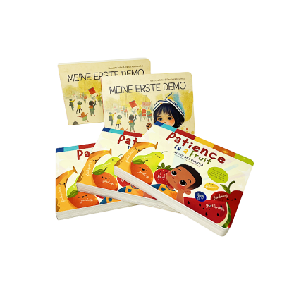 Cheap High Quality Kids Baby Story Card Books Full Color English Hardcover Child Cardboard Book Printing