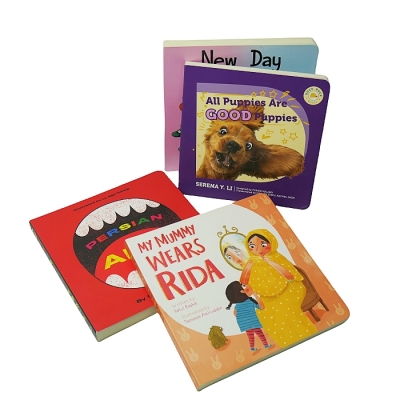 Card board book printing on demand story books for kids vision board books printing