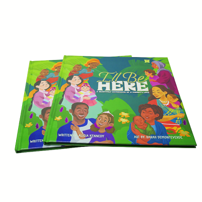 Custom hard cover book printing for kids full color gold foil stamping hardcover book printing