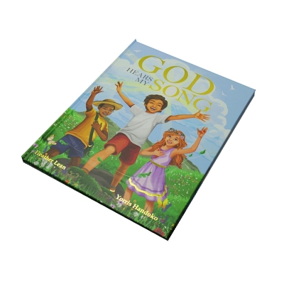 Custom book covers with gold stamping children/kids book printing service