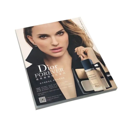Offset Paper Custom Softcover Book Product Catalogue Paper Catalog Brochure Fashion Magazine Printing