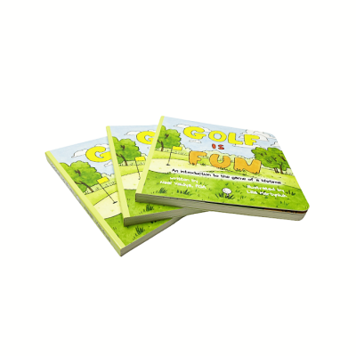 Eco Friendly Kids Board Books Custom Printing Hardcover Thick Cardboard Story Books