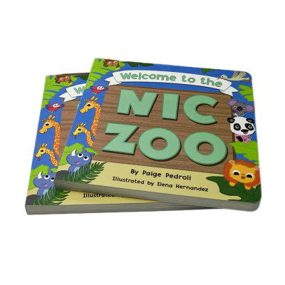 High Quality Hardcover Children Board Book Printing Service White Cardboard Book Printing