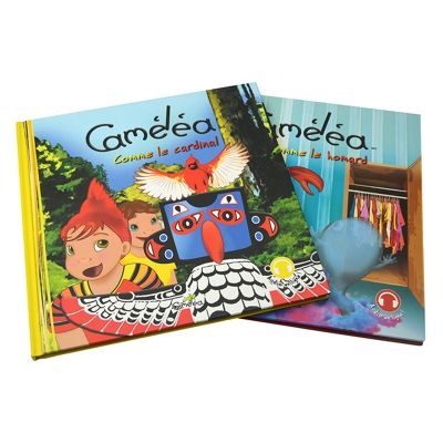 Glossy Laminated Custom Hardcover Children Photo Book with Dust Jacket Printing Service