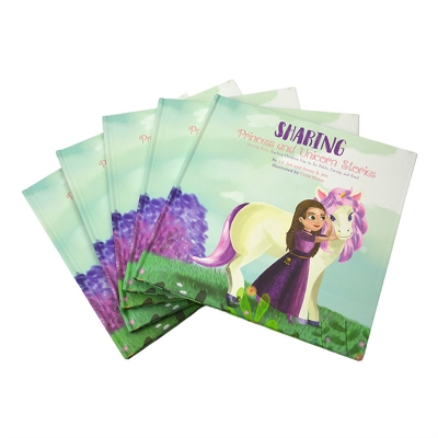Custom Hardcover Picture Book Publishing Kid Comics Silver Foiling Photo Books Printing