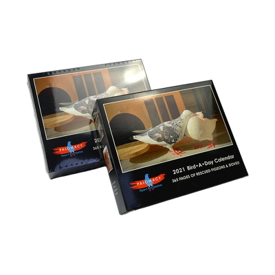 Custom Tear-off Calendar Printing Monthly Desk Promotion Wall Calendar Printing with Box