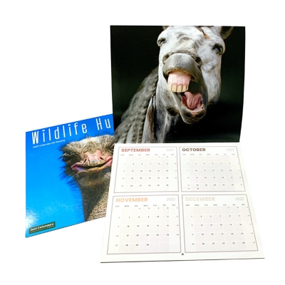 Custom Offset Printing Service Promotion Gifts Saddle Stitching Stationery Desk Table Wall Calendar