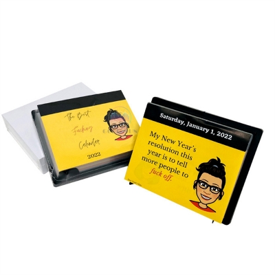 Custom Printing Service Monthly Calendar Office Gift Table Desk Advent Daily Promotion Calendar
