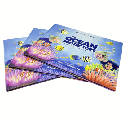 Bilingual Hardback Interesting Children Picture Story Book Custom Illustration Hardcover Book Printing Service