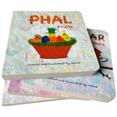 Mounted Thick Paperboard Custom Child Cradboard Story Book Preschool Education Board Book Service 