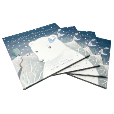 Square Book Printing Service Cmyk Color Custom Hardcover Picture Story Book